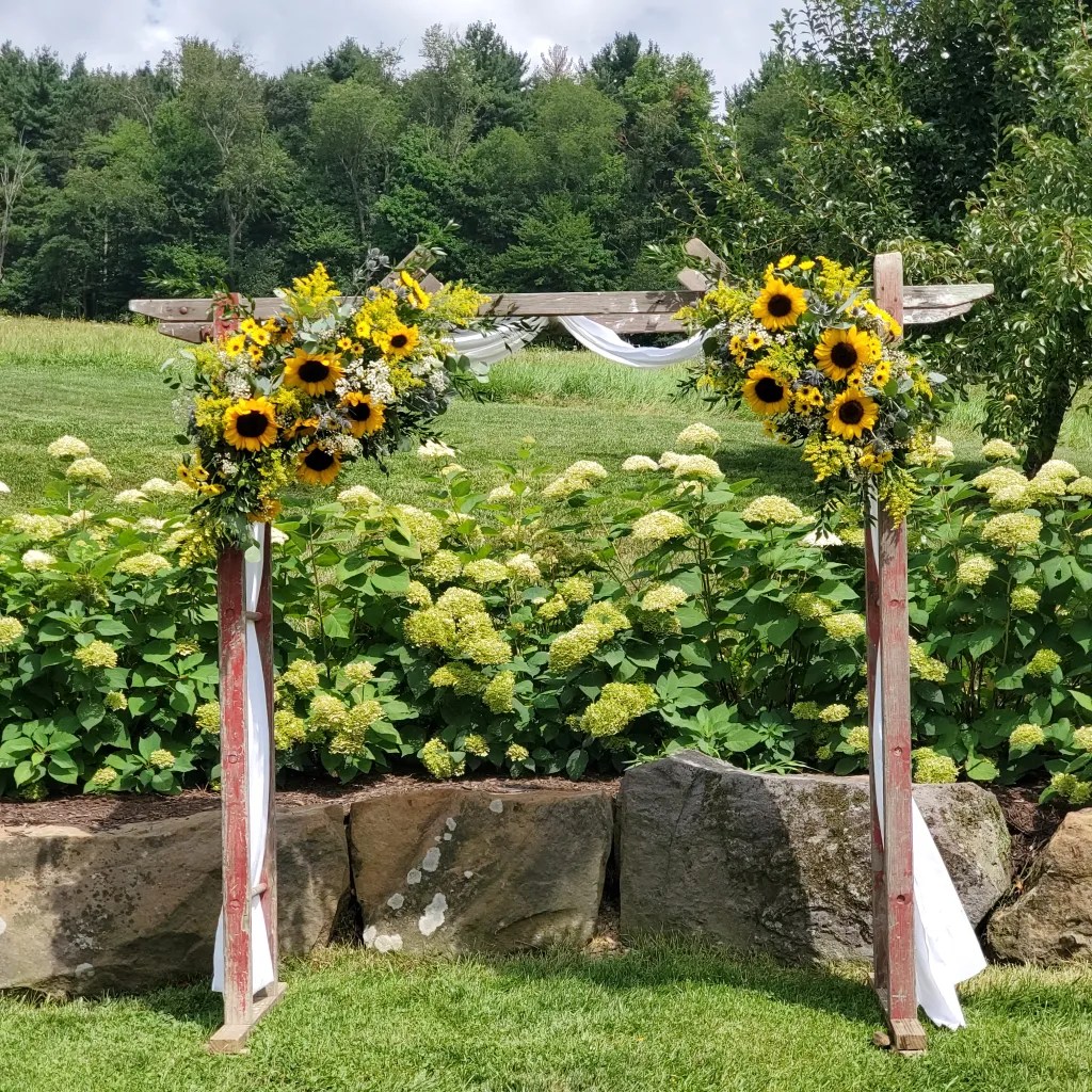 Olivia Wilford Photography White Pine Grove Orchard Wedding Arch