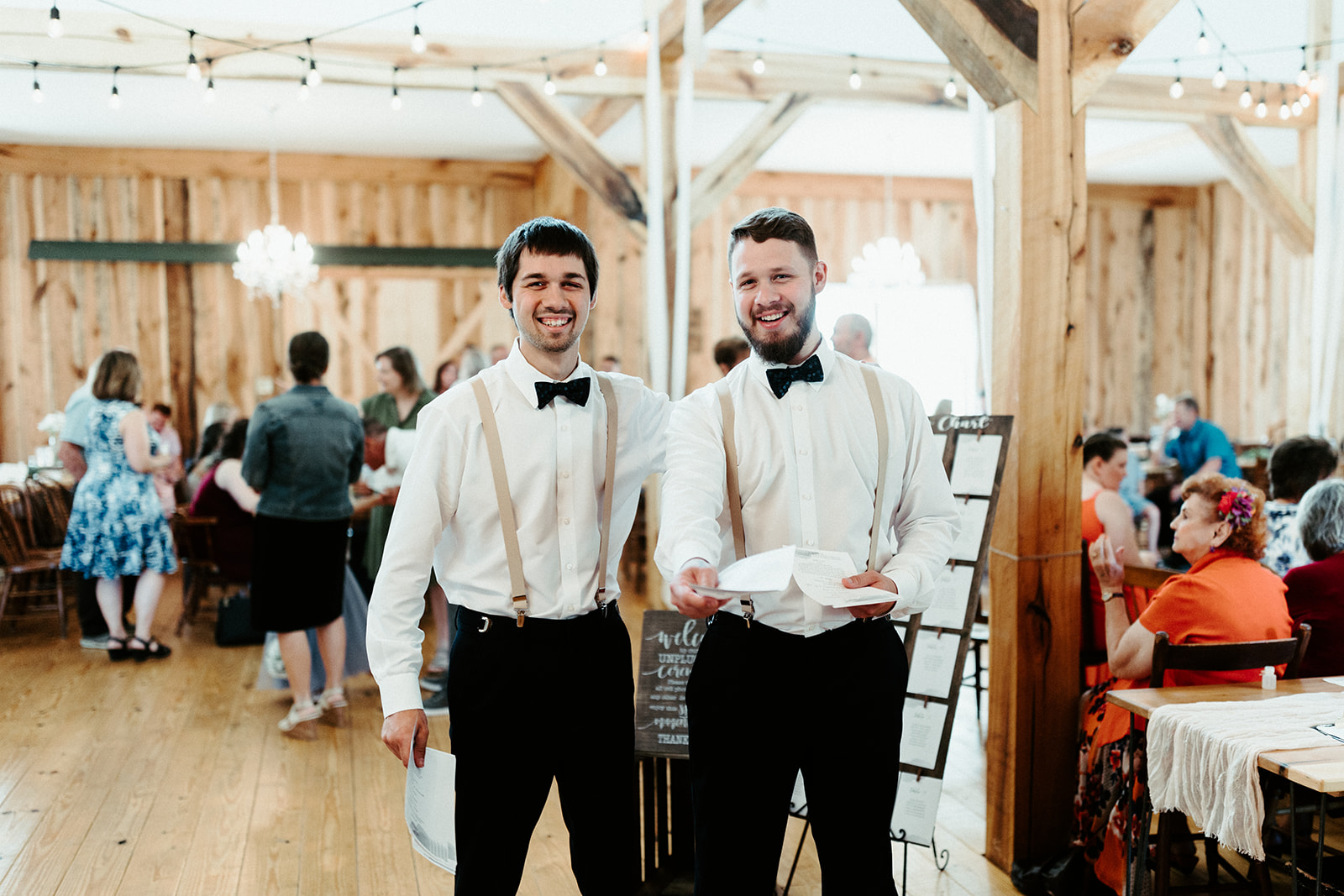 Jono Spear Photography - indoor ceremony ushers at White Pine Grove