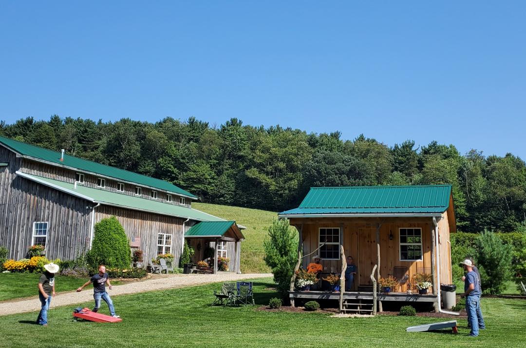 Grooms-Cabin-Corn-Hole White Pine Grove Photo