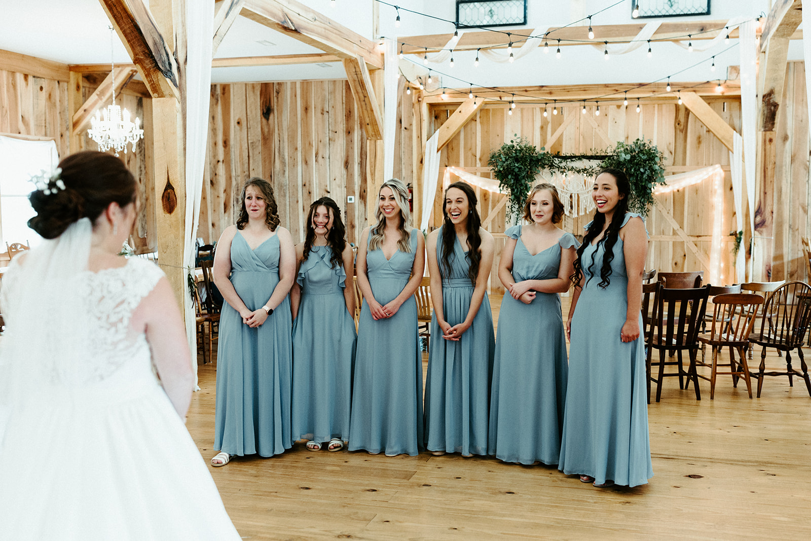 Jono Spear Photography -First Look with Bridesmaids at White Pine Grove