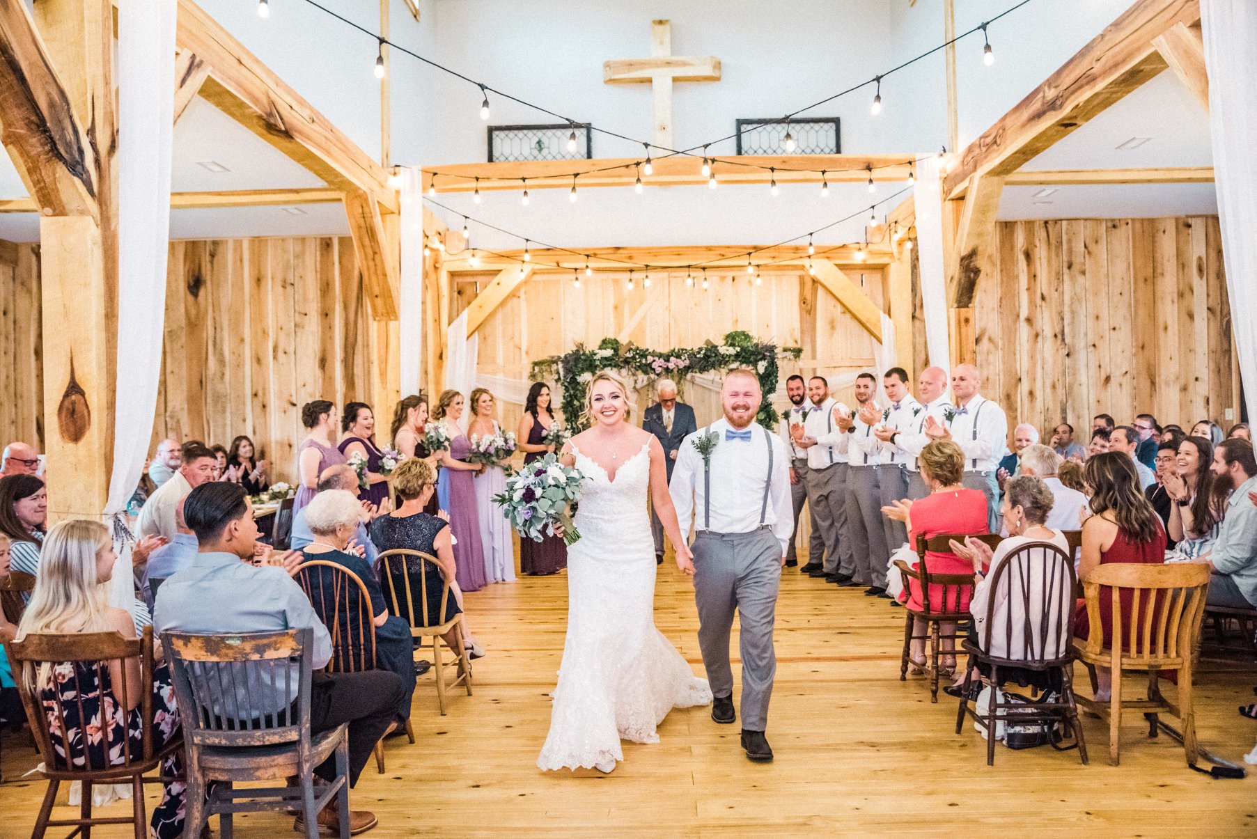 Teah Atwater Photography White Pine Grove Indoor Ceremony Recessional