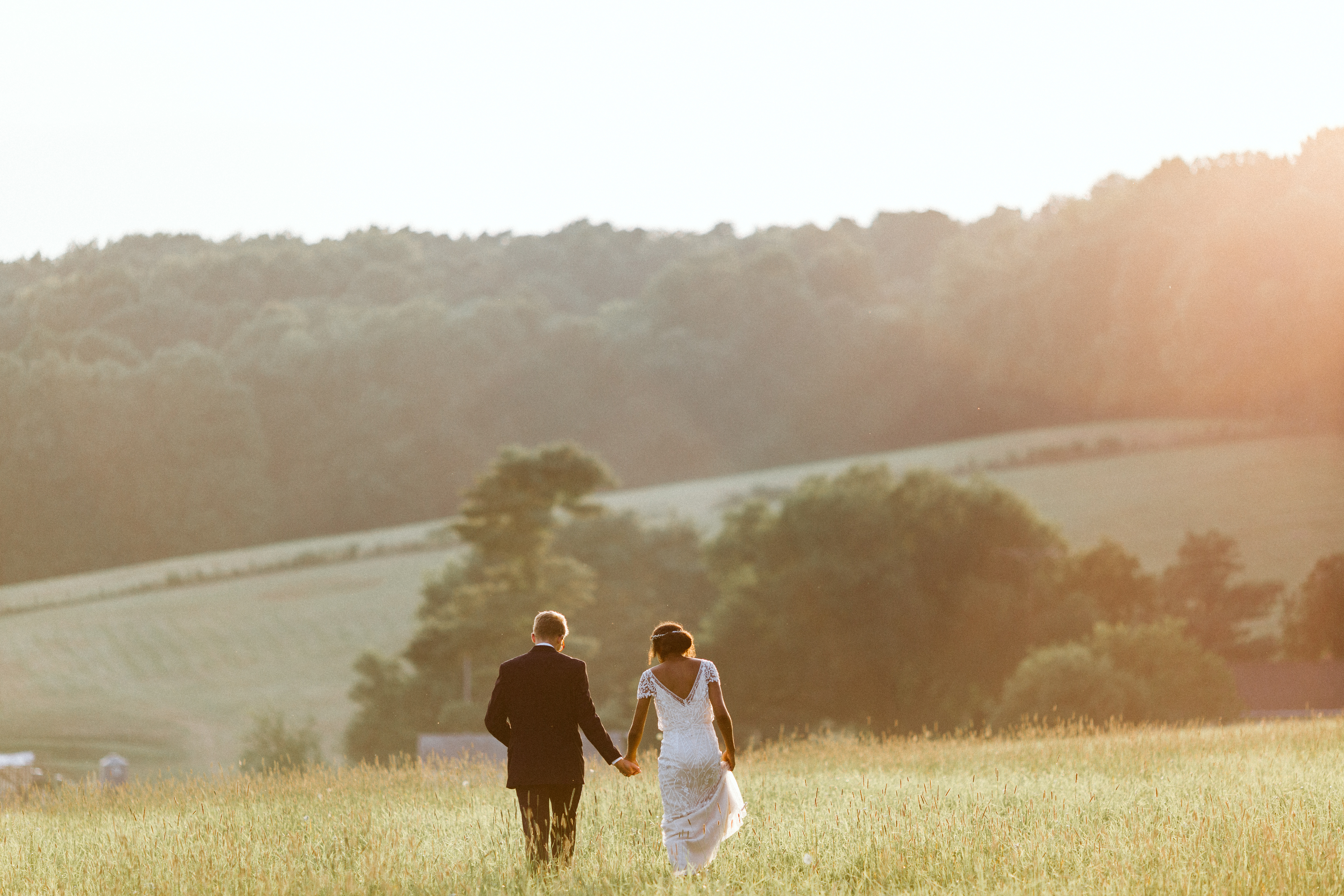 View from the east at the golden hour