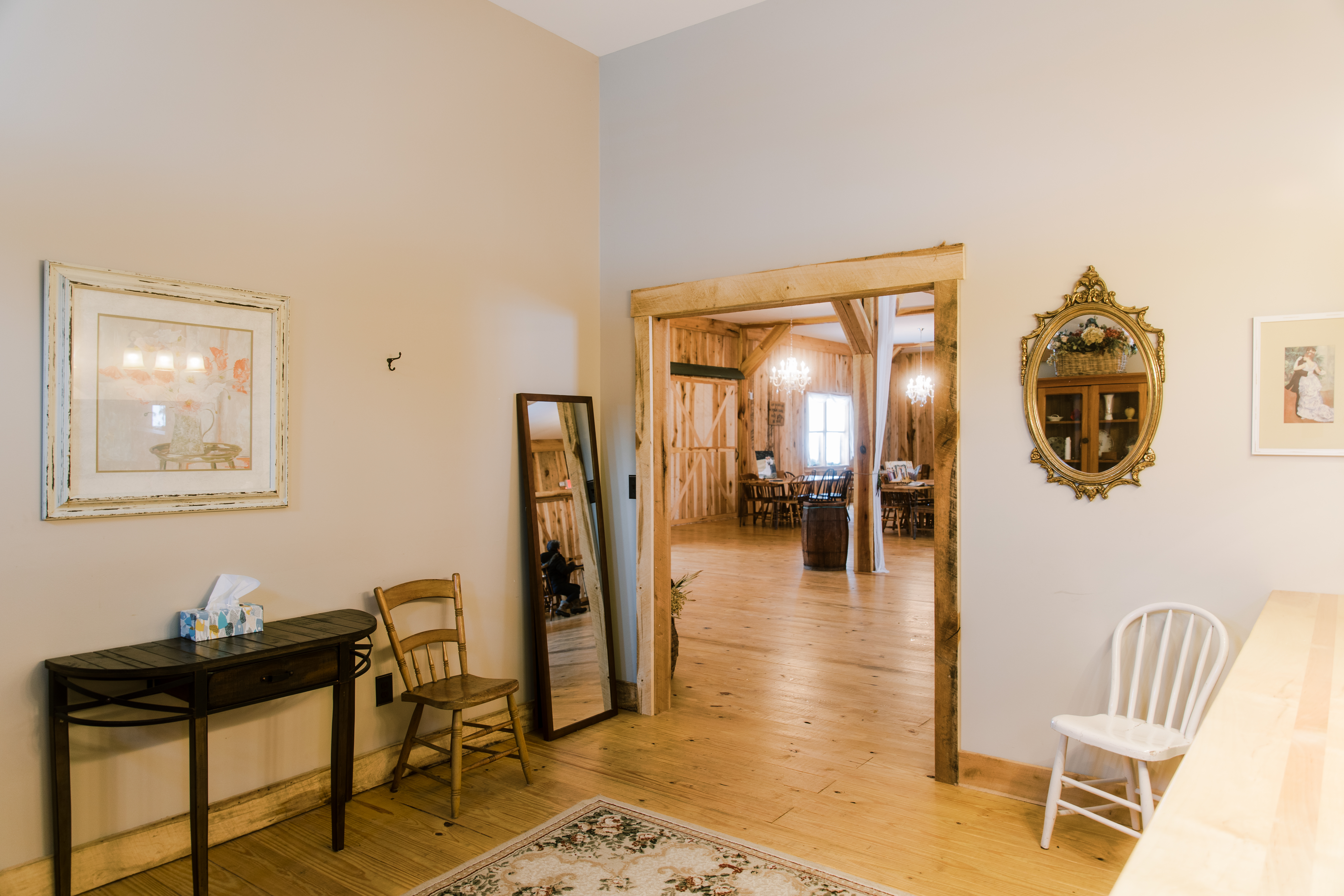 Rosie Photo and Video View out of Bride's Room at White Pine Grove