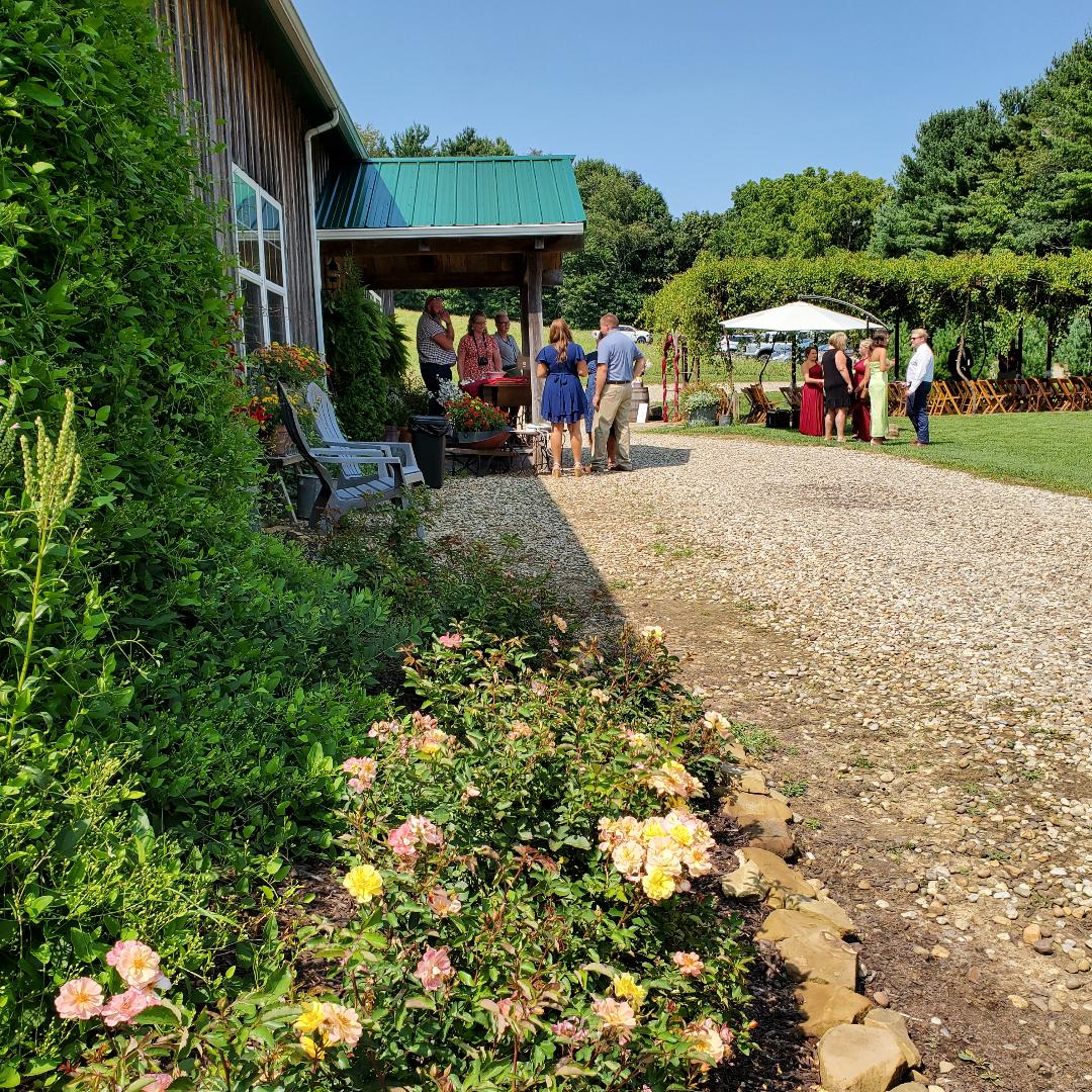 WPG Photo - View around front corner of barn at White Pine Grove 2