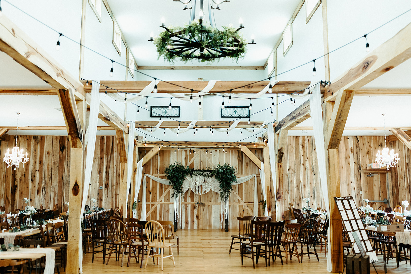 Jono Spear Photography - Indoor Ceremony Set Up White Pine Grove